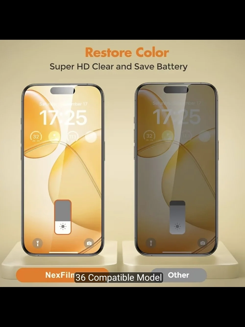 2pcs Privacy 9D Tempered Glass Screen Protector - iPhone 17 pro max